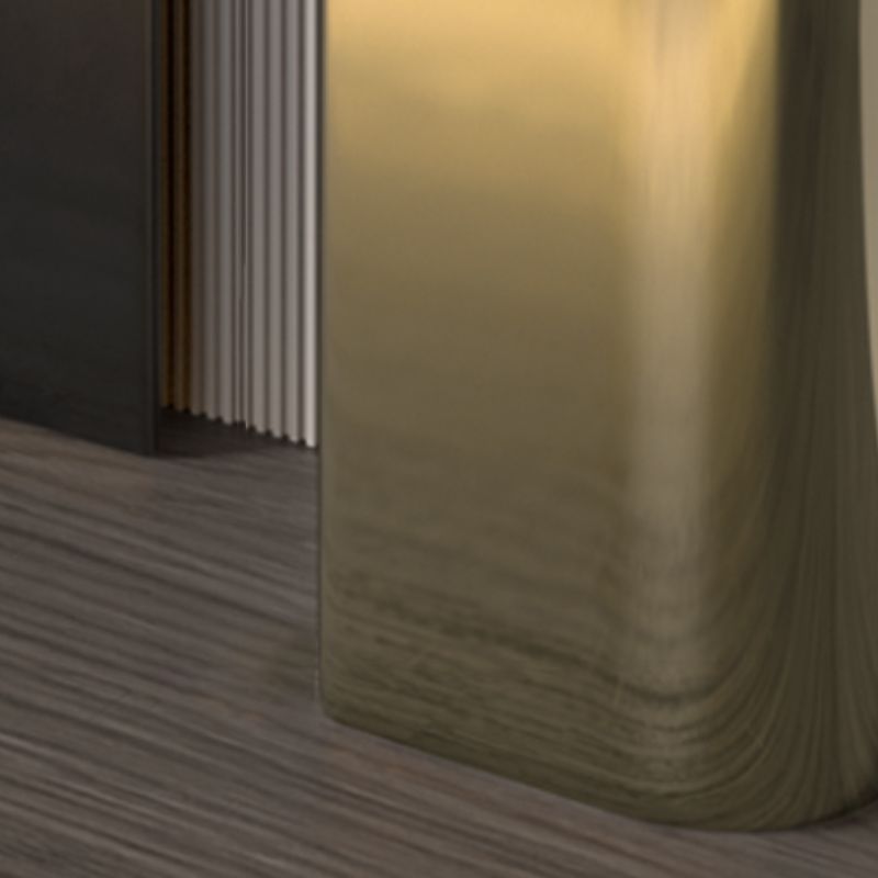 Modern Oval Console Table Metal Console Sofa Table in Black and Gold Clearhalo 'Console Tables' 'console_tables' 'Entry & Mudroom Furniture' 'furn' 'furn_console_tables' 'Furniture' 1200x1200_09a464ac-4d08-491d-aae0-fd807688fdf7