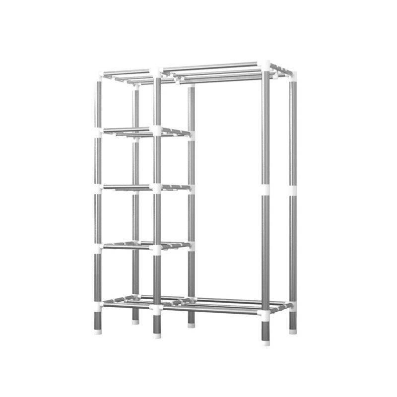 Guardaroba per la casa contemporanea armadio in acciaio in acciaio con scaffali