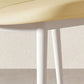 Chaise latéral simple moderne en faux cuir chaise de salle à manger sans bras avec base en métal