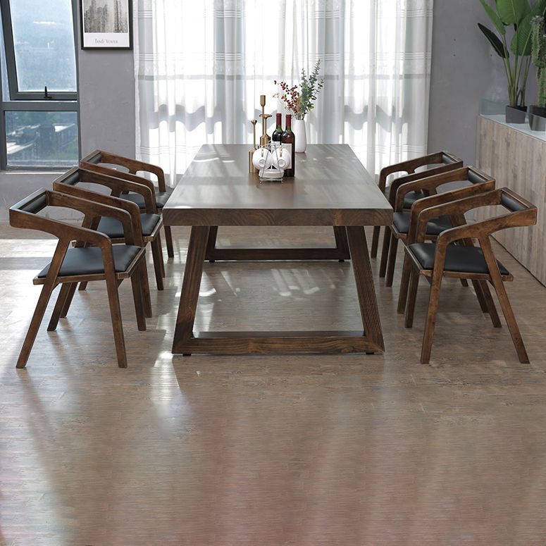 Traditional Style 1/3/4/7 Pieces Dining Table Set Solid Wood Table & Chair Set Clearhalo 'Dining Room Sets' 'Dining Tables & Seating' 'dining_room_set' 'furn' 'furn_dining_room_set' 'Furniture' 'furniture_dining_room_set' 'Kitchen & Dining Furniture' 'kitchen&dining_furn' 'kitchen' 1200x1200_09aa1211-01a5-44bd-a469-b7e77e4b11bd