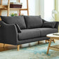 Loose Back Sloped Arm Sofa Nordic 30.7" H Linen Slipcovered Sofa Clearhalo 'Furniture' 'furniture_sofas' 'kitchen' 'kitchen_sofas' 'Living Room Furniture' 'Sofa' 'sofas' 1200x1200_09aa2d26-cabc-40af-8b4e-1e71e6d5a555