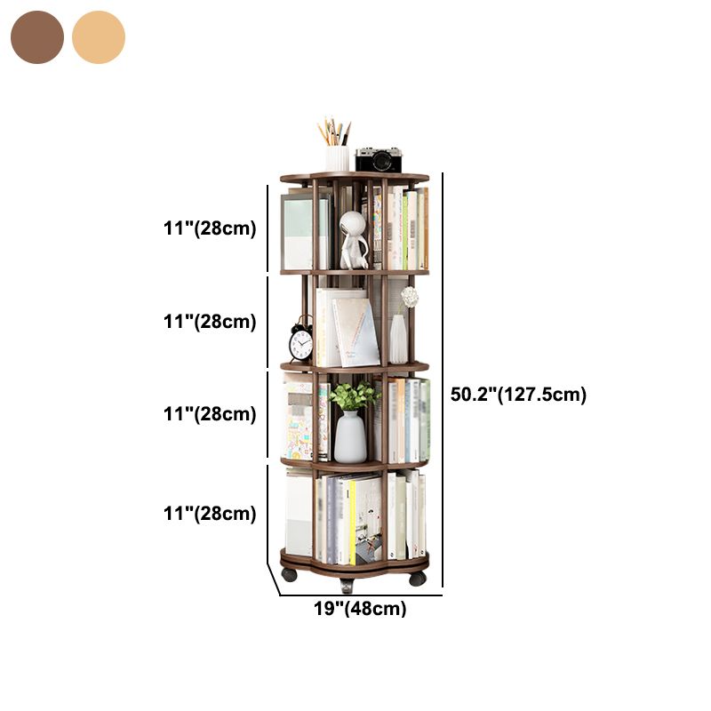 Solid Wood Bookshelf Contemporary Style Open Back Bookcase for Home Office Study Room Clearhalo 'Bookcases' 'Furniture' 'furniture_bookcases' 'kitchen' 'kitchen_bookcases' 'Living Room Furniture' 'Office Furniture' 1200x1200_09aad42b-fcd9-4f90-8de9-e9b54f51f7f9