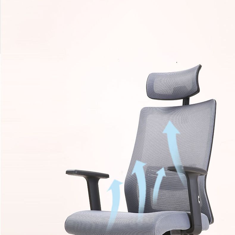 Modern Desk Chair Mesh Computer Chair Conference Chair in Gray Clearhalo 'furn' 'furn_office_chair' 'Furniture' 'Office Chairs' 'Office Furniture' 'office_chair' 1200x1200_09ac6e34-af7b-476f-a8b0-118d08270b26