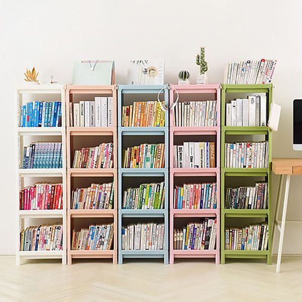Plastic Bookcase Contemporary Style Open Back Bookshelf for Office Home Study Room Clearhalo 'Bookcases' 'furn' 'furn_bookcases' 'Furniture' 'furniture_bookcases' 'Office Furniture' 1200x1200_09ac97a5-9167-4830-91af-312daa406e13