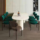 White Tripod Base Dining Table Stone Top Modern Dining Room Kitchen Table Clearhalo 'Dining Tables & Seating' 'Dining Tables' 'dining_table' 'furn' 'furn_dining_table' 'Furniture' 'furniture_dining_table' 'Kitchen & Dining Furniture' 'kitchen' 'kitchen_dining_table' 1200x1200_09b0e596-63d4-4eb0-a226-34fb2d51d04e