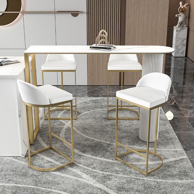 Modern 1/5 Pieces Bar Table Set Stone Counter Table with High Stools for Kitchen Clearhalo 'Bar Furniture' 'furn' 'furn_home_bar_bar_sets' 'Furniture' 'Home Bars & Bar Sets' 'home_bar_bar_sets' 'Kitchen & Dining Furniture' 1200x1200_09b1e810-e4b1-4ba3-92ad-f19864f958bd