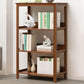 Modern Open Bookshelf Rectangle Wood Bookcase with Shelves for Home