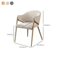 Silla de comedor de metal contemporáneo y tapizado para la cocina