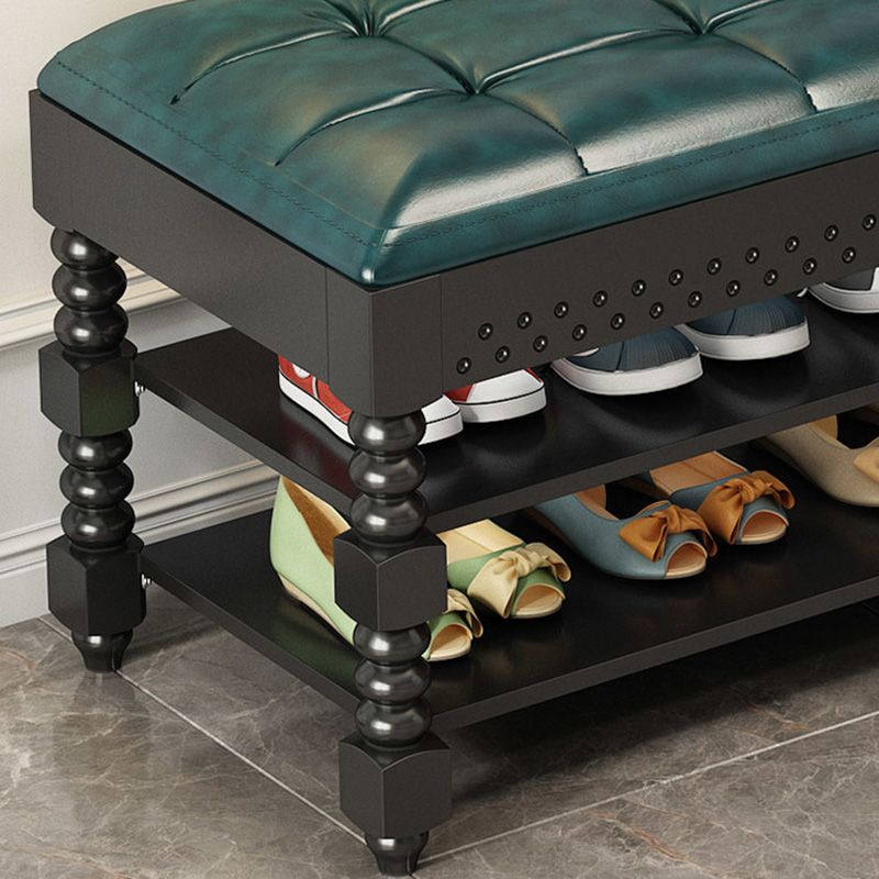 Mid-Century Modern Seating Bench Upholstered Cushioned Bench Clearhalo 'Benches' 'Chairs & Seating' 'furn' 'furn_benches' 'Furniture' 'Living Room Furniture' 1200x1200_09b3d7f9-7180-4f71-b9a1-5985e963f1fc