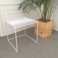 Mid-Century Modern Cocktail Table Metal Square Single Coffee Table