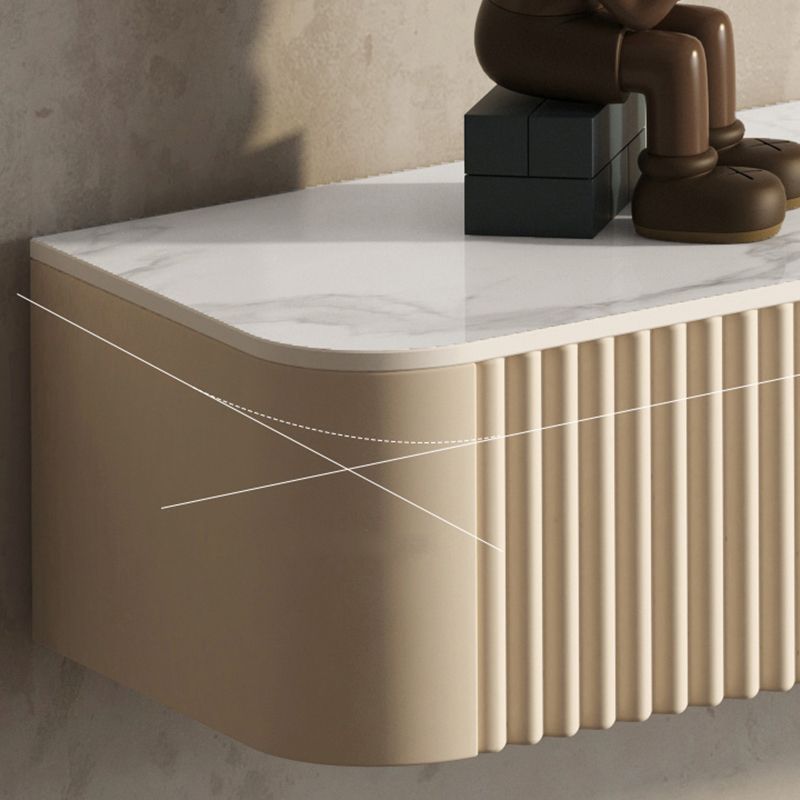 7.87"H TV Stand Glam Style Wall-mounted White TV Console with 2 Drawers Clearhalo 'furn' 'furn_tv_stands_entertainment_centers' 'Furniture' 'Living Room Furniture' 'TV Stands & Entertainment Centers' 'TV Stands & Media Storage Furniture' 'tv_stands_entertainment_centers' 1200x1200_09b69e2e-64dc-44c7-8756-fd6d6736c11b