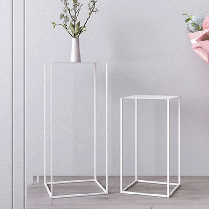 Contemporary Square Iron Side Table Simple Frame Sofa Side Table