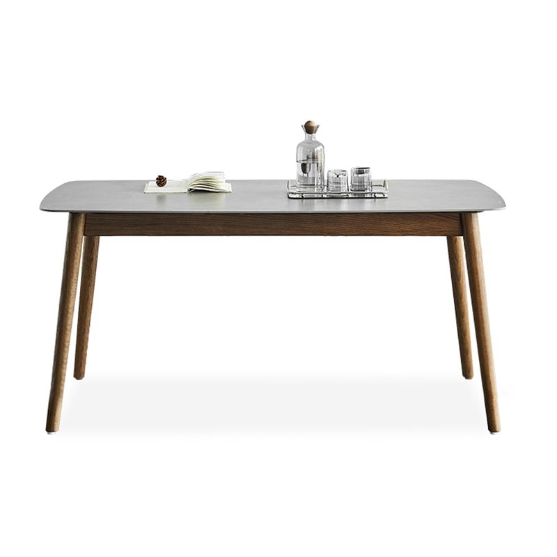 Solid Wood Mid-Century Modern Table Rectangle Sintered Stone Table Clearhalo ' dining_table' 'Dining Tables & Seating' 'Dining Tables' 'furn' 'furn_dining_table' 'Furniture' 'furniture_dining_table' 'Kitchen & Dining Furniture' 'kitchen&dining_furn' 'kitchen' 'kitchen_dining_table' 1200x1200_09b9baa9-7ab8-46ec-888a-76fdf682f504