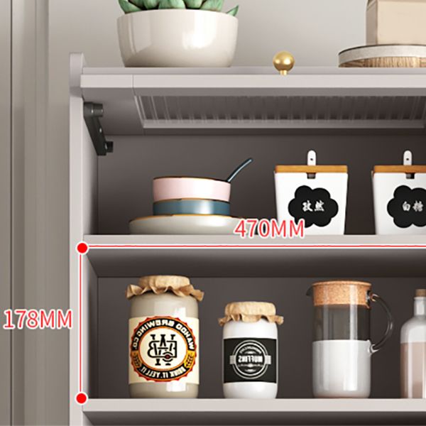 Gam Sideboard Cabinet con cassetti di pietra e server da pranzo in legno