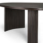 Solid Wood Coffee Table Black 3 Legs Coffee Table for Living Room