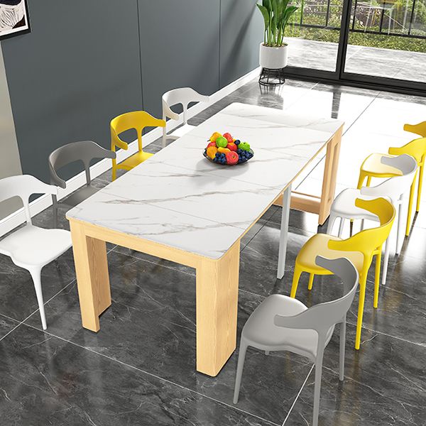 コンテンポラリースタイルのディナーテーブル長方形の家具、72.3 "L x 31.5" W x 29.5 "h