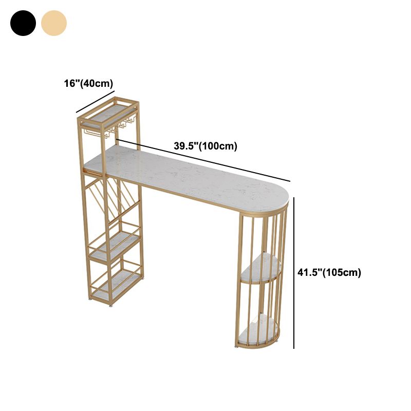 Woonkamer pubhoogte eettafel marmeren moderne bistro tafel met wijnrek