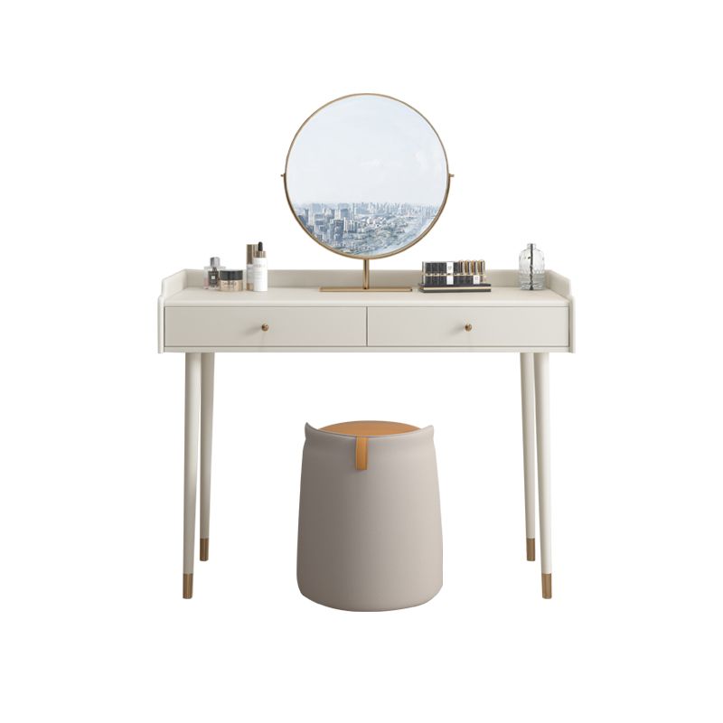 Bedroom Contemporary Storage Box 2-Drawer Cream Vanity Dressing Table Clearhalo 'Bedroom Furniture' 'furn' 'furn_makeup_vanities' 'Furniture' 'Makeup Vanities' 'makeup_vanities' 1200x1200_09bec00f-f18b-4a74-a968-1d3f9dd5ae77