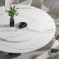 Round Furniture Simple Style Stone Pedestal Base Dinner Table with Turntable Clearhalo ' dining_table' 'Dining Tables & Seating' 'Dining Tables' 'furn' 'furn_dining_table' 'Furniture' 'furniture_dining_table' 'Kitchen & Dining Furniture' 'kitchen&dining_furn' 'kitchen' 'kitchen_dining_table' 1200x1200_09c09909-e187-412e-85e4-0cf6cce2eec9