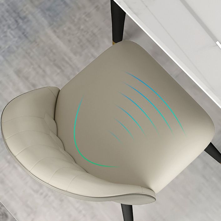 Glam Style Sintered Stone Dining Set Round 1/4/5/7 Pieces Dining Set