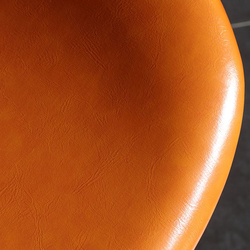 Industrial Footrest Low Back Barstool Matte Finish Leather Milk Tea Shop Stool Clearhalo 'Bar Furniture' 'Bar Stools' 'bar_stools' 'furn' 'furn_bar_stools' 'Furniture' 'furniture_bar_stools' 'Kitchen & Dining Furniture' 1200x1200_09c442ca-1cd0-4caa-957a-592053a22353