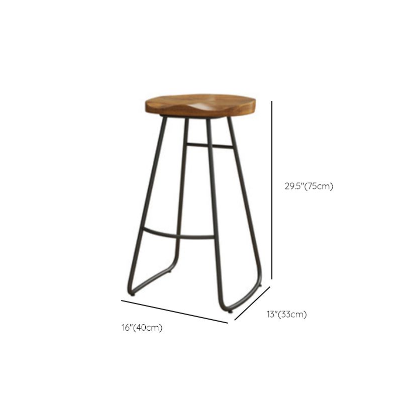 茶色のバースツールとテーブルセット1/4/5ピースソリッドウッドパブテーブルセット