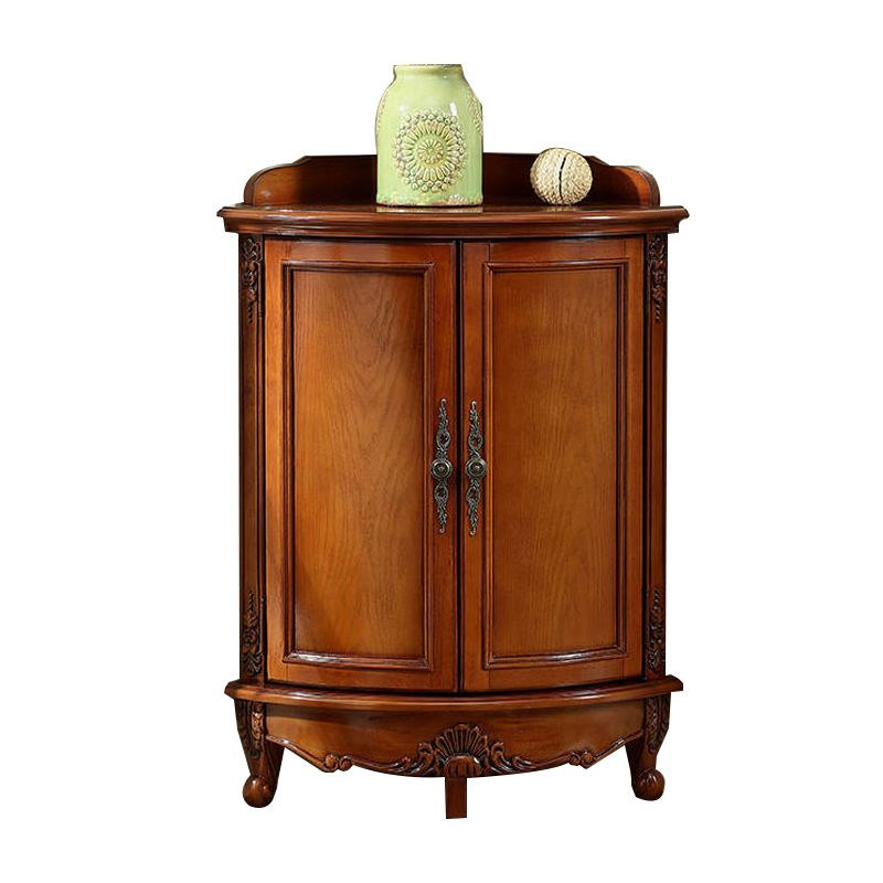 Mid-Century Modern Cabinet with Doors and Cabriole Legs in Solid Wood Clearhalo 'Cabinets & Chests' 'cabinets_chests' 'furn' 'furn_cabinets_chests' 'Furniture' 'Living Room Furniture' 1200x1200_09c63d13-a74e-451d-b73a-06ceefe58eae