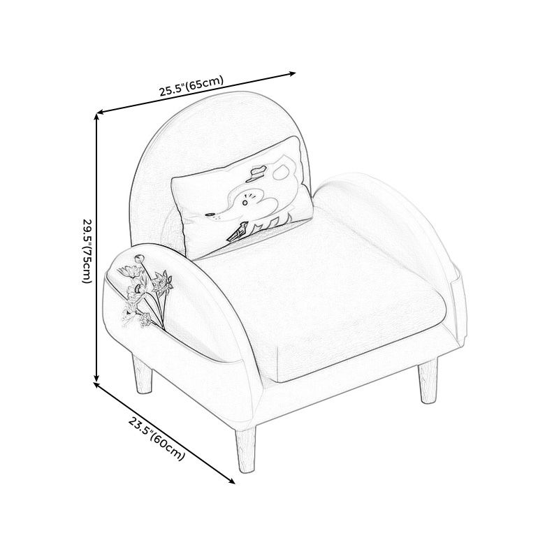 Faux Leather Arm Chair Pillow Back Accent Chair, 23.62" W √ó 25.59" L √ó 25.59" H Clearhalo 'Accent Chairs' 'accent_chairs' 'Chairs & Seating' 'furn' 'furn_accent_chairs' 'Furniture' 'Living Room Furniture' 1200x1200_09c7b67b-0bb5-4cce-b45f-2a3670c6587d