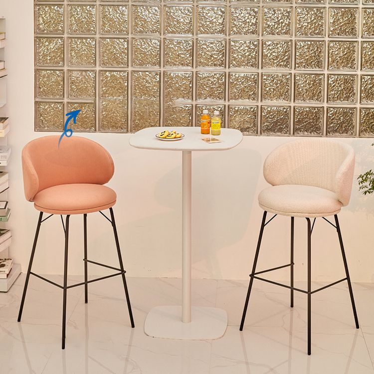 Modern Style Metal Bar-stool Bucket Counter Bar Stool for Home Clearhalo 'Bar Furniture' 'Bar Stools' 'bar_stools' 'furn' 'furn_bar_stools' 'Furniture' 'furniture_bar_stools' 'Kitchen & Dining Furniture' 1200x1200_09c974c9-a3e6-4e56-b29a-da4a88790d71