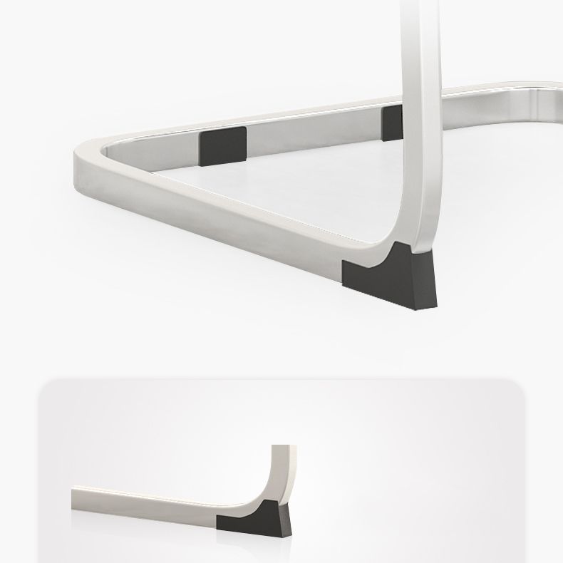 Sedia da ufficio a armi fisse moderna senza ruote sedia da gioco ergonomico