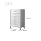 Commode en bois massif avec coffre de rangement Classic Glam de 17,55 pouces avec 5/7/9 tiroirs