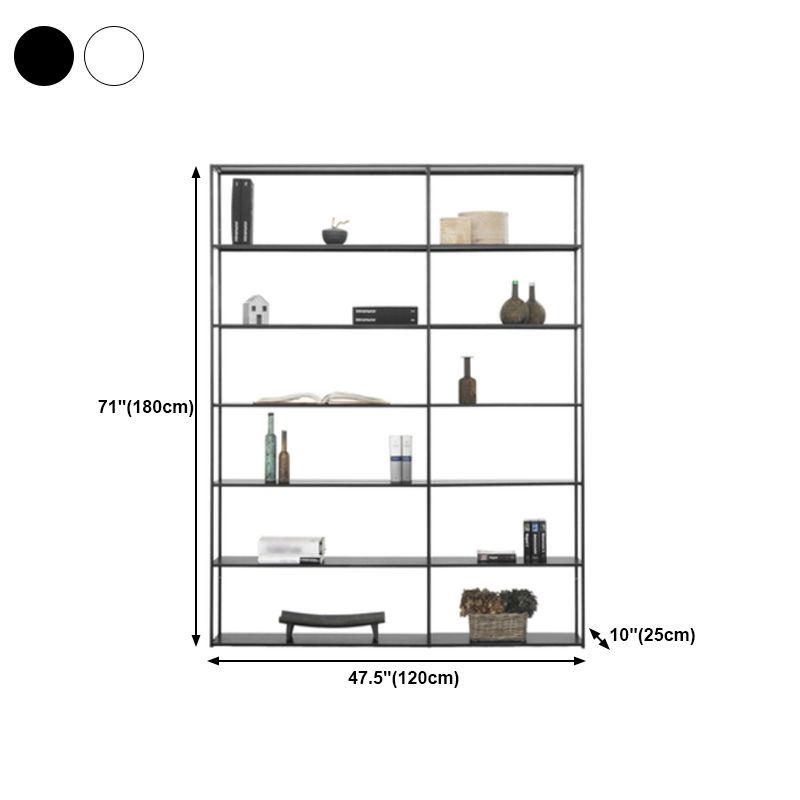 Minimalist Style Open Shelf Bookcase with Rectangular Shelve Clearhalo 'Bookcases' 'Furniture' 'furniture_bookcases' 'kitchen' 'kitchen_bookcases' 'Living Room Furniture' 'Office Furniture' 1200x1200_09cce664-ff4f-4aeb-9b32-1e64f916a4f1
