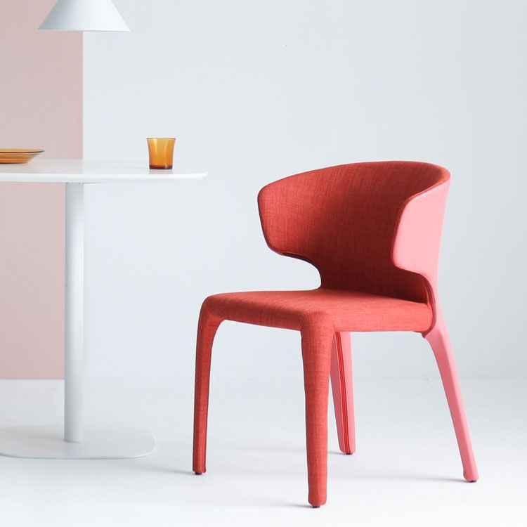 Modern Metal Dining Room Chair Wingback Arm Single Chair for Home Use Clearhalo ' kitchen&dining_furn' 'Dining Chairs' 'Dining Tables & Seating' 'dining_chair' 'furn' 'furn_dining_chair' 'Furniture' 'furniture_dining_chair' 'Kitchen & Dining Furniture' 'kitchen' 1200x1200_09cde0e0-8524-40da-9d38-7164a25c431a