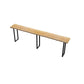 Solid Wood Top Bar Counter Industrial Rectangle Bar Counter with Black Base Clearhalo 'Bar Furniture' 'Bar Tables' 'bar_tables' 'Furniture' 'furniture_bar_tables' 'Kitchen & Dining Furniture' 1200x1200_09ceb9e4-9353-4abe-ac83-1177f9802a9a