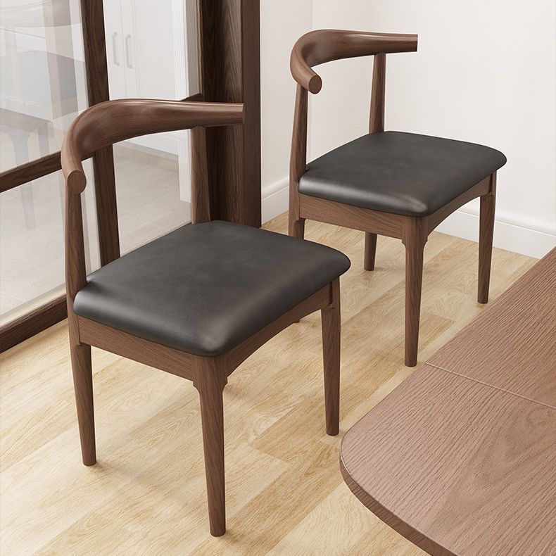 Contemporary Style Wood Dining Chairs Armless Open Back Dining Chair Clearhalo ' kitchen&dining_furn' 'Dining Chairs' 'Dining Tables & Seating' 'dining_chair' 'Furniture' 'furniture_dining_chair' 'Kitchen & Dining Furniture' 'kitchen' 1200x1200_09d13ae4-cb0f-40e0-8387-d687fa3d171e