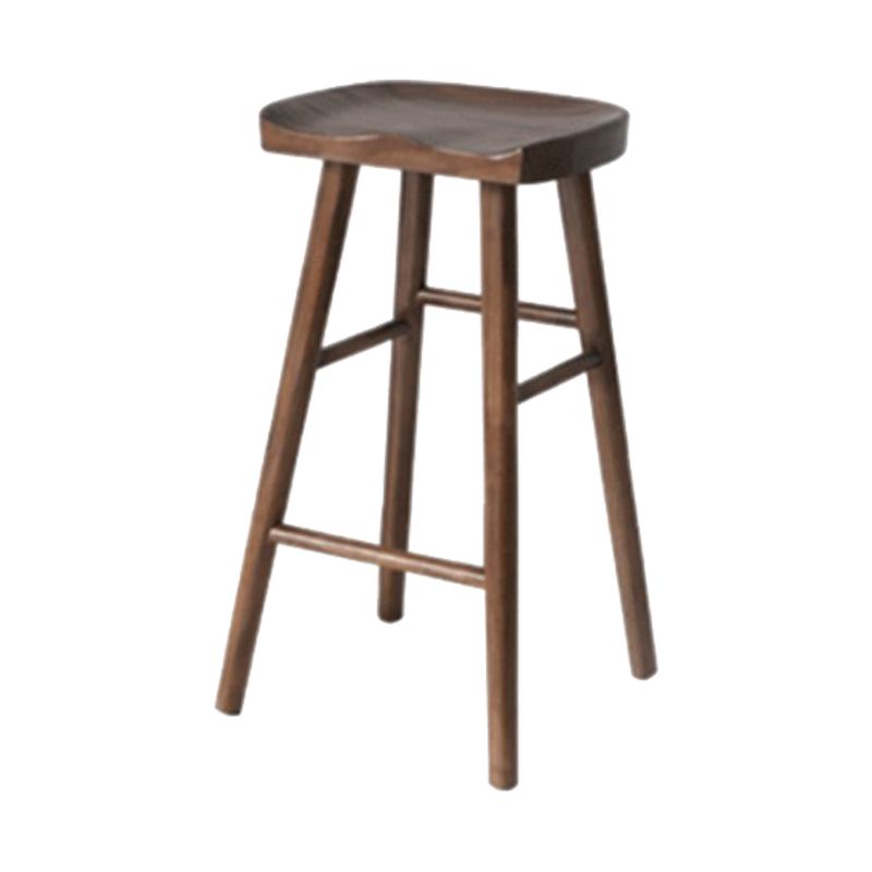 Modern Solid Wood Barstool Wood Restaurant Bar Stool with Pedal Clearhalo 'Bar Furniture' 'Bar Stools' 'bar_stools' 'furn' 'furn_bar_stools' 'Furniture' 'Kitchen & Dining Furniture' 1200x1200_09d14402-4767-45df-9e68-8e4b2812b616