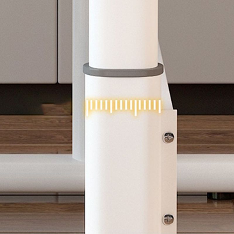 Bureau d'écriture de dortoir moderne Base de bureau en forme de t-forme en T bureau blanc