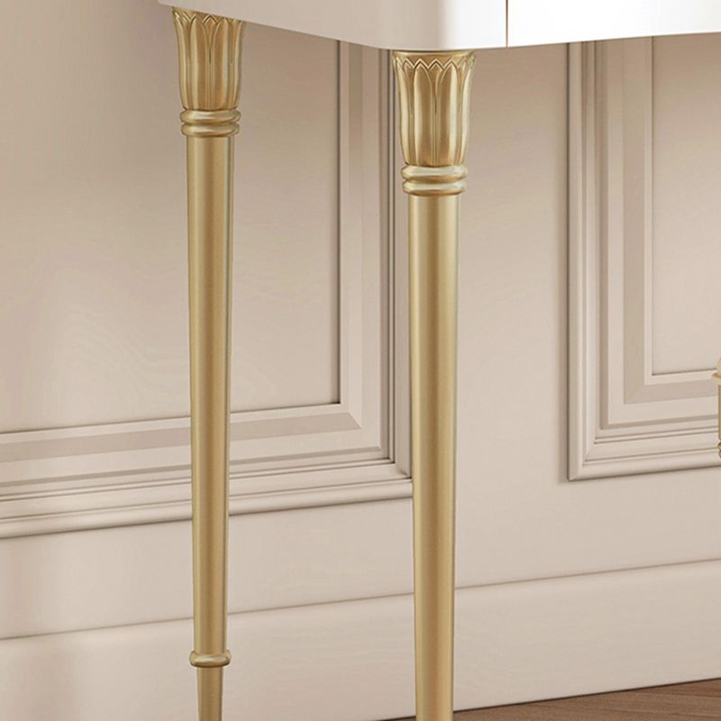 15 "brede glam make-up ijdelheid vaste houten kleedtafel met lade