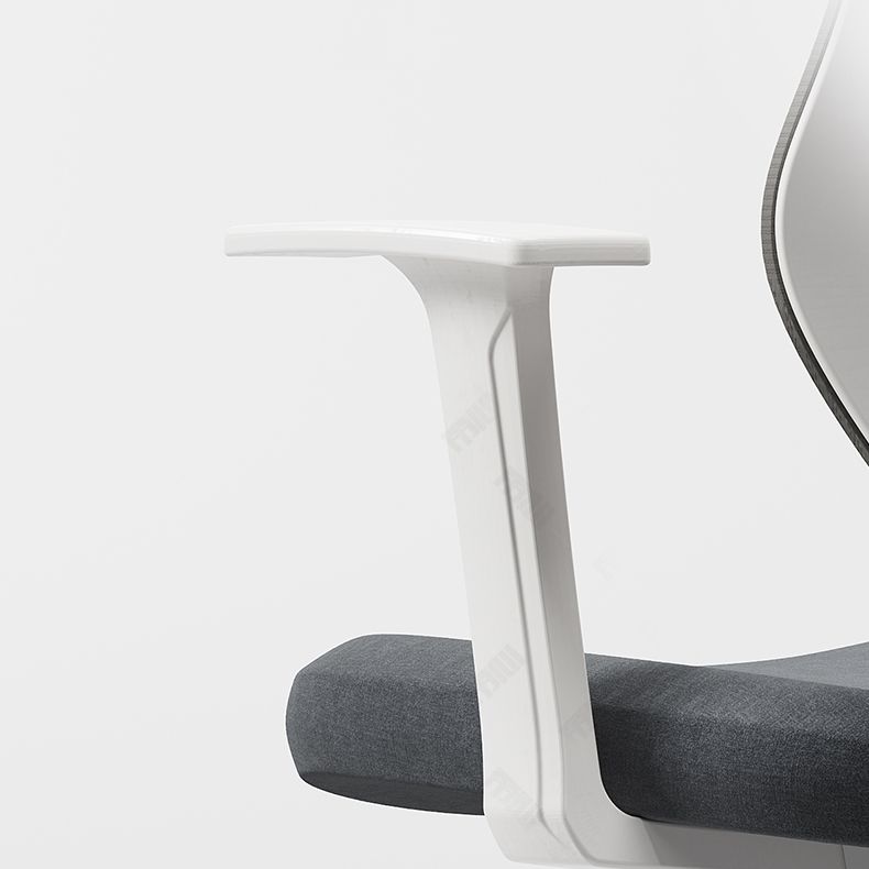 Silla de oficina moderna altura del asiento ajustable brazos fijos silla giratoria con ruedas