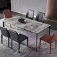 Tavolo da pranzo fisso industriale di cucina in pietra sinterizzato