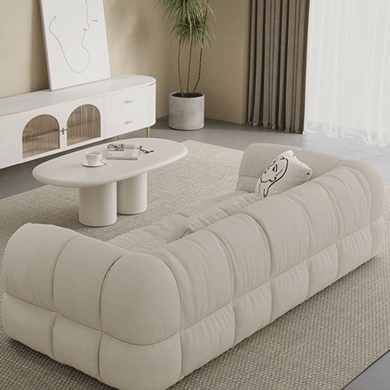Zeitgenössische weiße Kissentuxedo Arm Wohnzimmer Standard Sofa