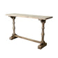 Modern Wood Counter Table with Rectangle Table Top Trestle Table - 41.3" H Clearhalo 'Bar Furniture' 'Bar Tables' 'bar_tables' 'furn' 'furn_bar_tables' 'Furniture' 'furniture_bar_tables' 'Kitchen & Dining Furniture' 1200x1200_09d8c53d-8a86-41ed-8a17-505d9dda9d70