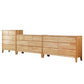 Contemporary 16" W Rubber Wood Storage Chest Bedroom Chest with Drawers