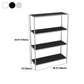 43.31"H Bookcase Open Back Contemporary Style Bookshelf for Home Office