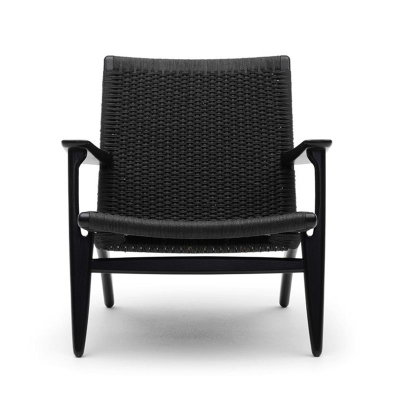 Solid Wood Frame Lounge Chair Arms Included Woven Back Chair Clearhalo 'Accent Chairs' 'accent_chairs' 'Chairs & Seating' 'furn' 'furn_accent_chairs' 'Furniture' 'Living Room Furniture' 1200x1200_09db7a9a-c5f0-447a-927f-f5cbf97469aa