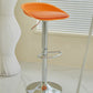 Plastic Adjustable Height Bar Stool Modern PU Upholstered Stool with Footrest