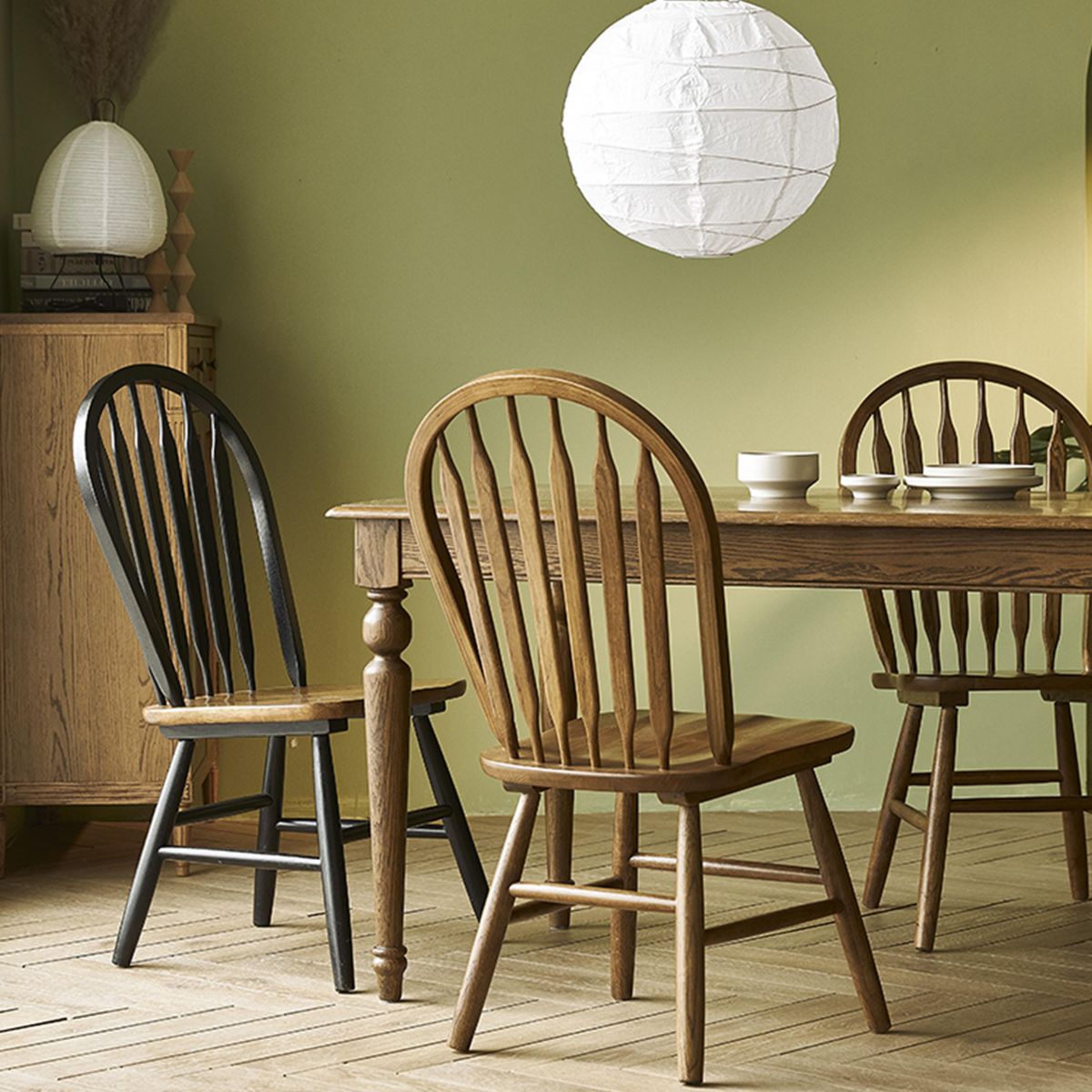 Traditional Style Dining Chair Solid Wood Windsor Back Side Chair for Home Clearhalo ' kitchen&dining_furn' 'Dining Chairs' 'Dining Tables & Seating' 'dining_chair' 'furn' 'furn_dining_chair' 'Furniture' 'furniture_dining_chair' 'Kitchen & Dining Furniture' 'kitchen' 1200x1200_09ddd8b0-7a7b-444e-aac8-fbe25e3fdab3