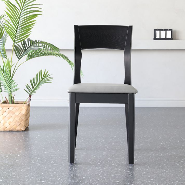 Contemporary Wood Dining Side Chair 16'' Wide Open Back Chair for Home Use Clearhalo ' kitchen&dining_furn' 'Dining Chairs' 'Dining Tables & Seating' 'dining_chair' 'furn' 'furn_dining_chair' 'Furniture' 'furniture_dining_chair' 'Kitchen & Dining Furniture' 'kitchen' 1200x1200_09de3464-07e1-4f43-9088-3d1ef6b899d6