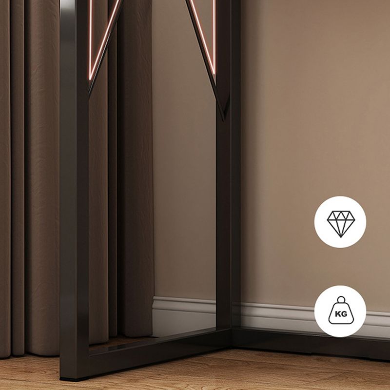 Contemporary Makeup Vanity Desk Table with 5 Drawers and Mirror