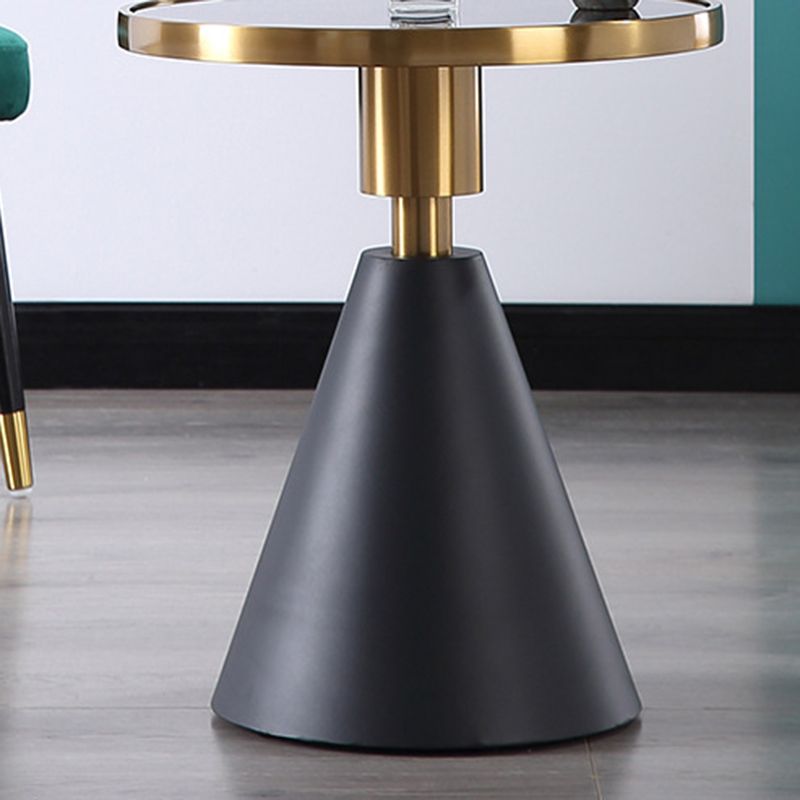 Tavolo da divano in falda in falda in finto glam in falda tavola di divano nero/bianco.